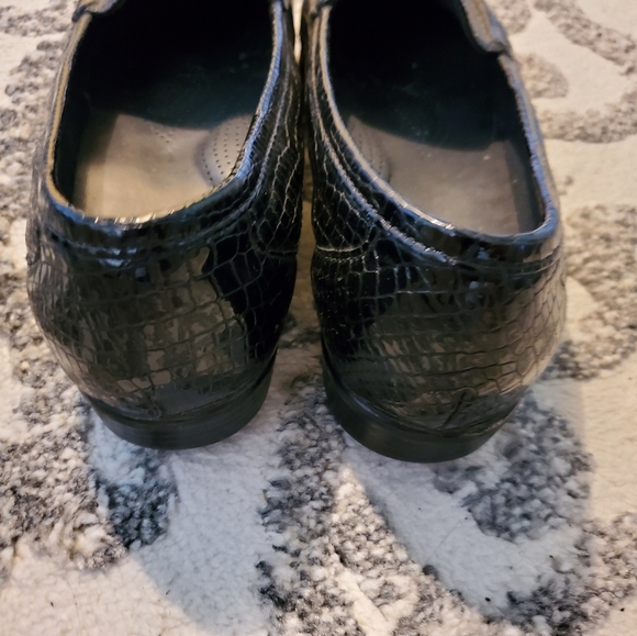SAS Tripad Comfort Black Croc Moc Loafers 9.5M - Picture 3 of 4